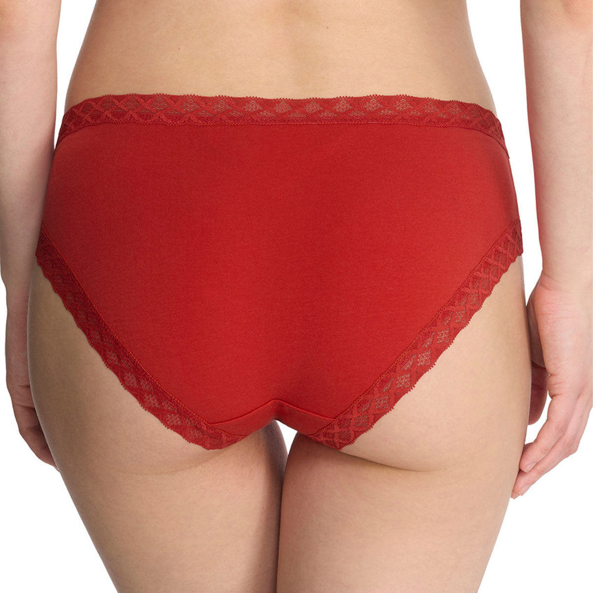 Natori 156058 Bliss Girl Brief Panty in Samba Red Rear View