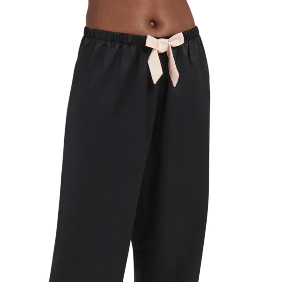 Bluebella Claudia Satin Pajama Set in Black Pants View