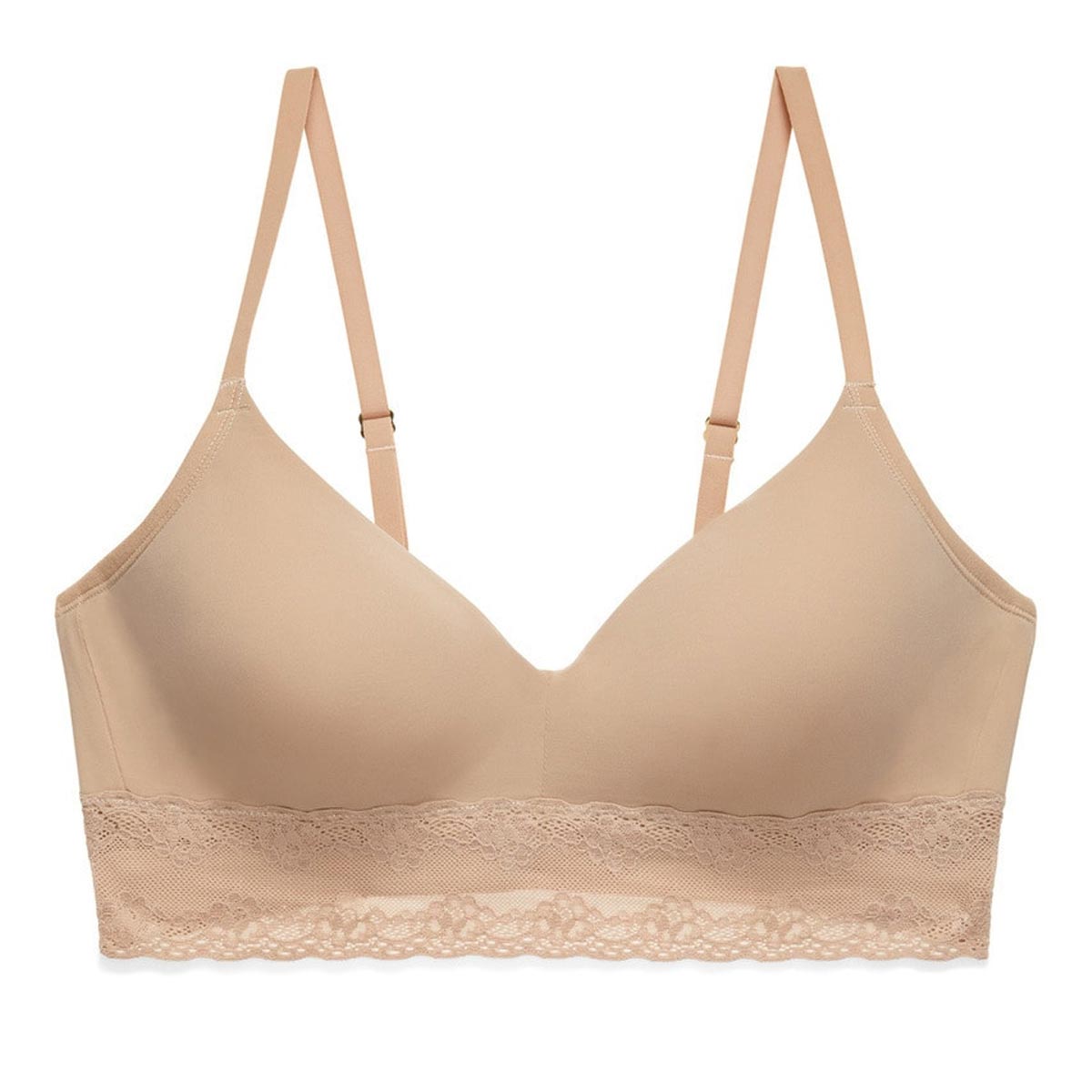 Natori Bliss Perfection Contour Soft Cup Bra in Cafe Beige Stock View
