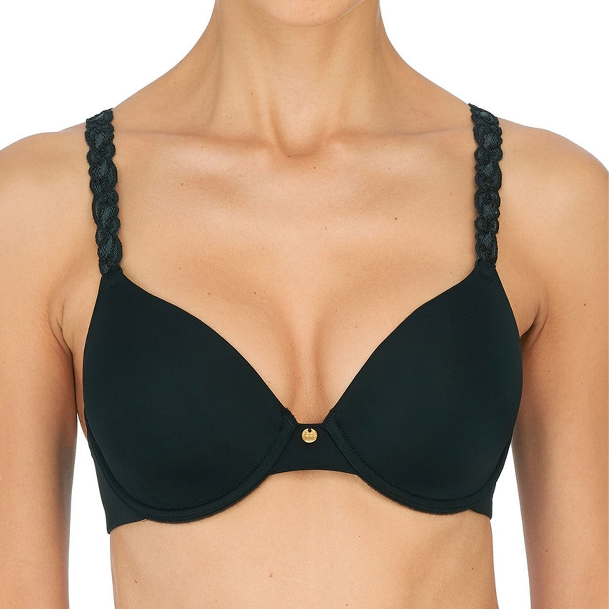 Natori Pure Luxe Full Fit T-Shirt Bra in Black
