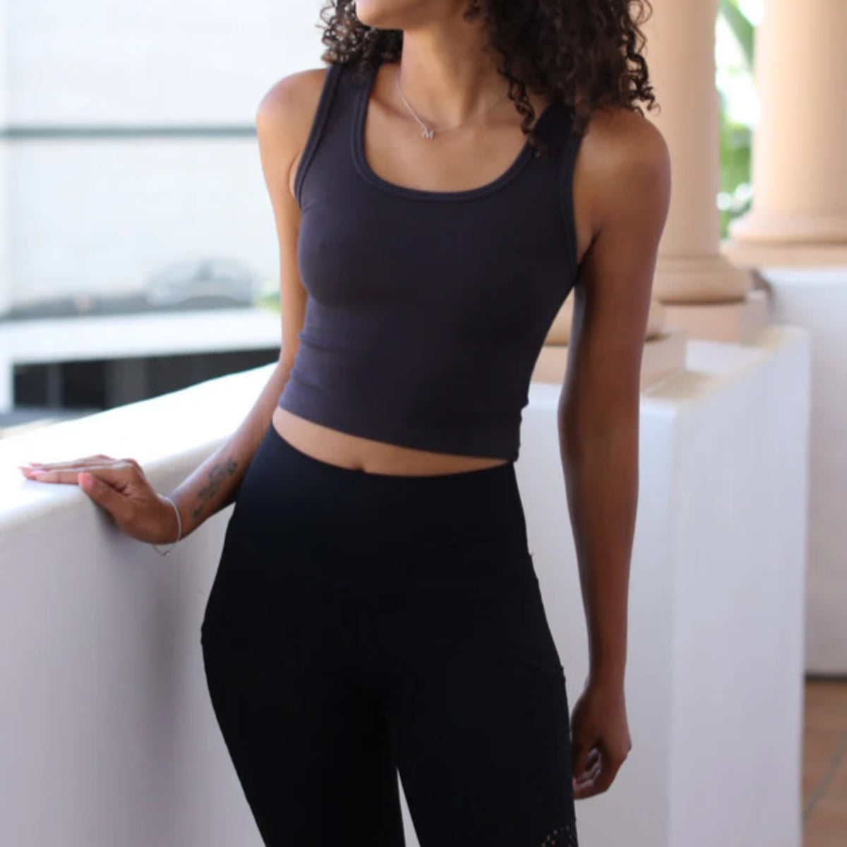 Bra30 Sporty Solid Bra in Black