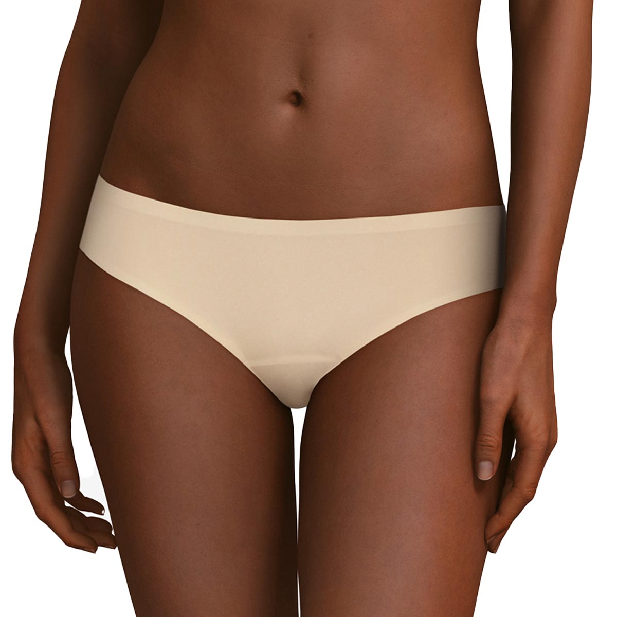 Chantelle C26430 Softstretch Bikini Panty in Ultra Nude Beige Front View