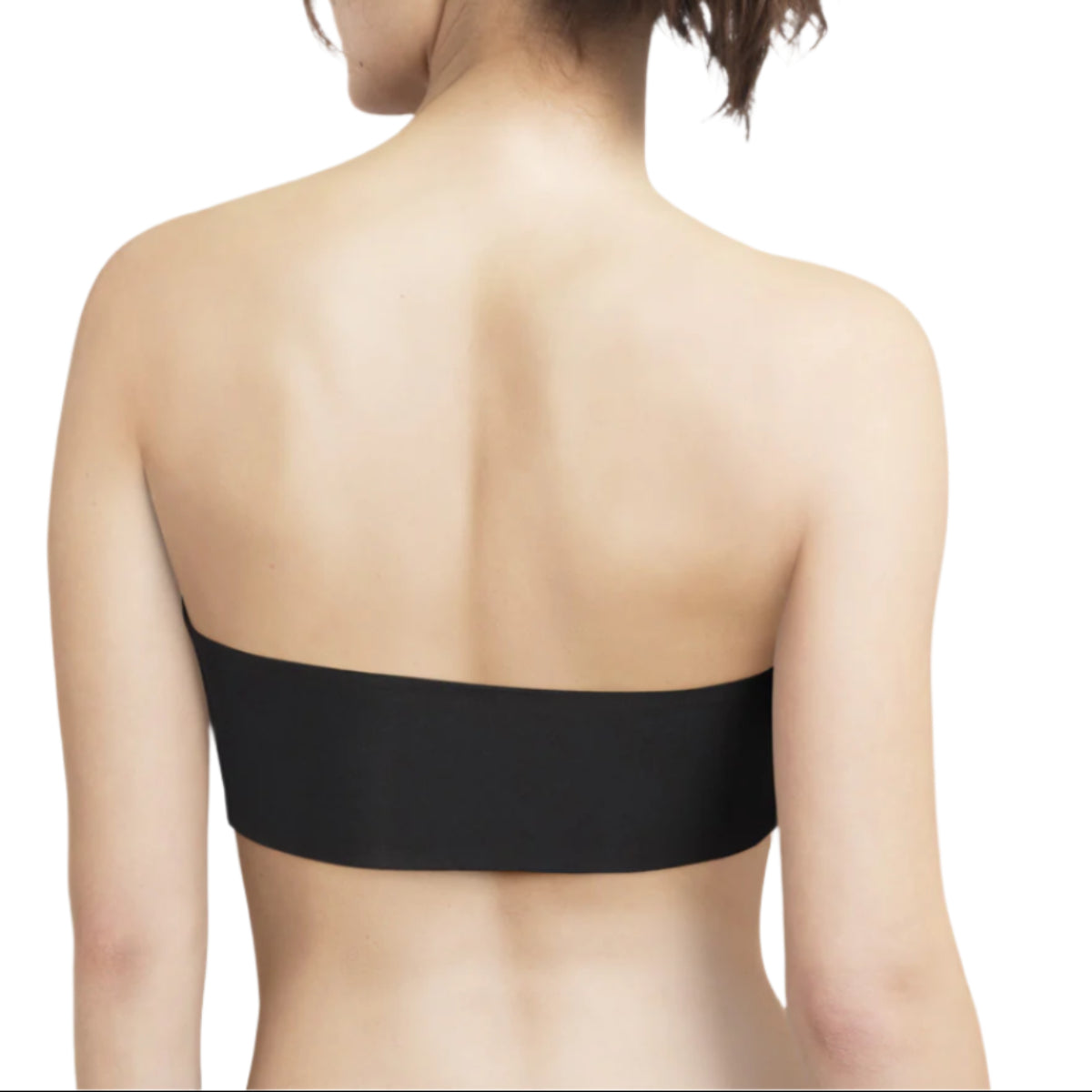 Chantelle Softstretch Padded Bandeau Strapless Bra in Black Back View