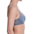 Natori Flora Contour Underwire Bra in Country Blue & Soft Mulberry Side View
