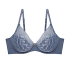 Natori Flora Contour Underwire Bra in Country Blue & Soft Mulberry Stock View