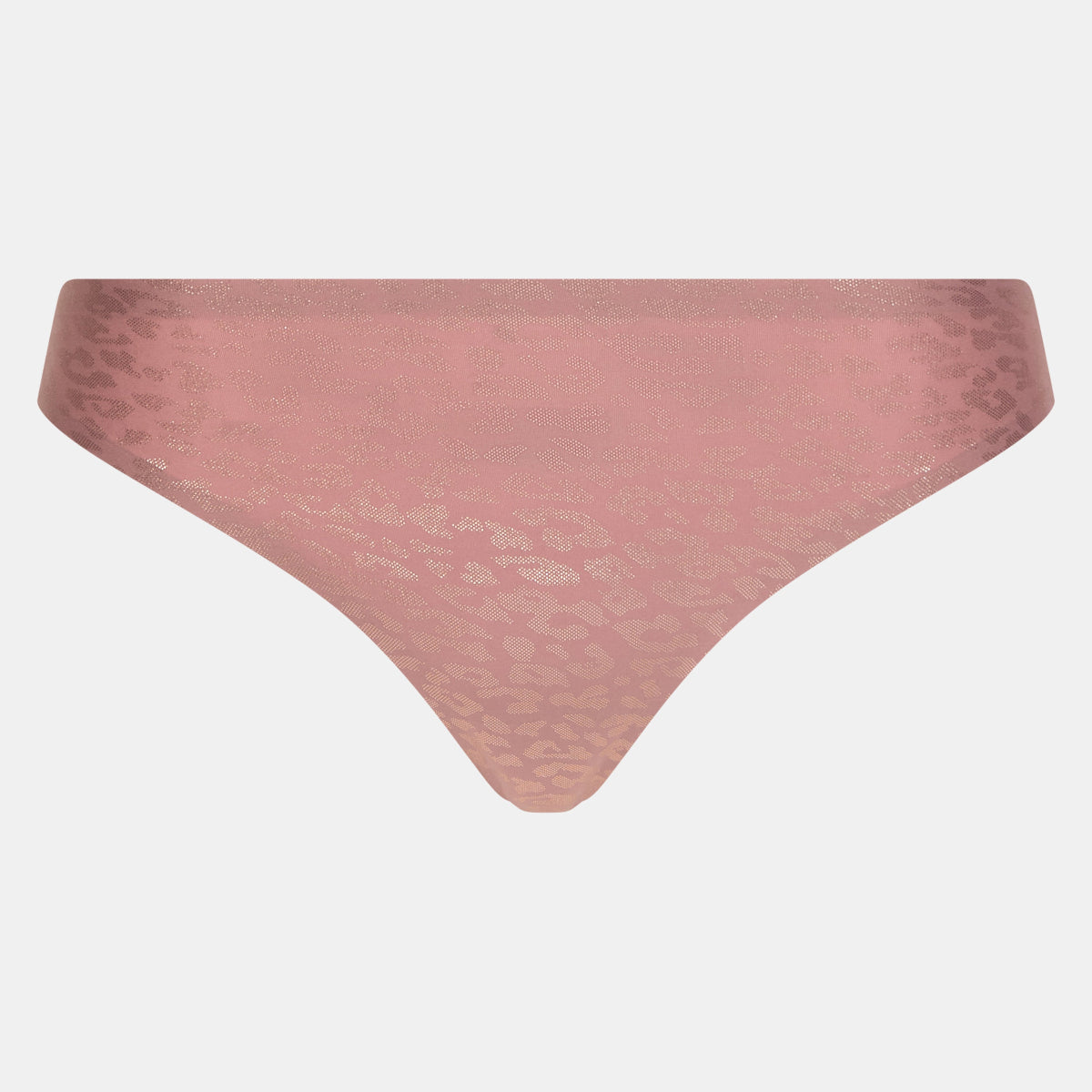 Chantelle Softstretch Thong Shimmer Print in Pink Leo Stock View