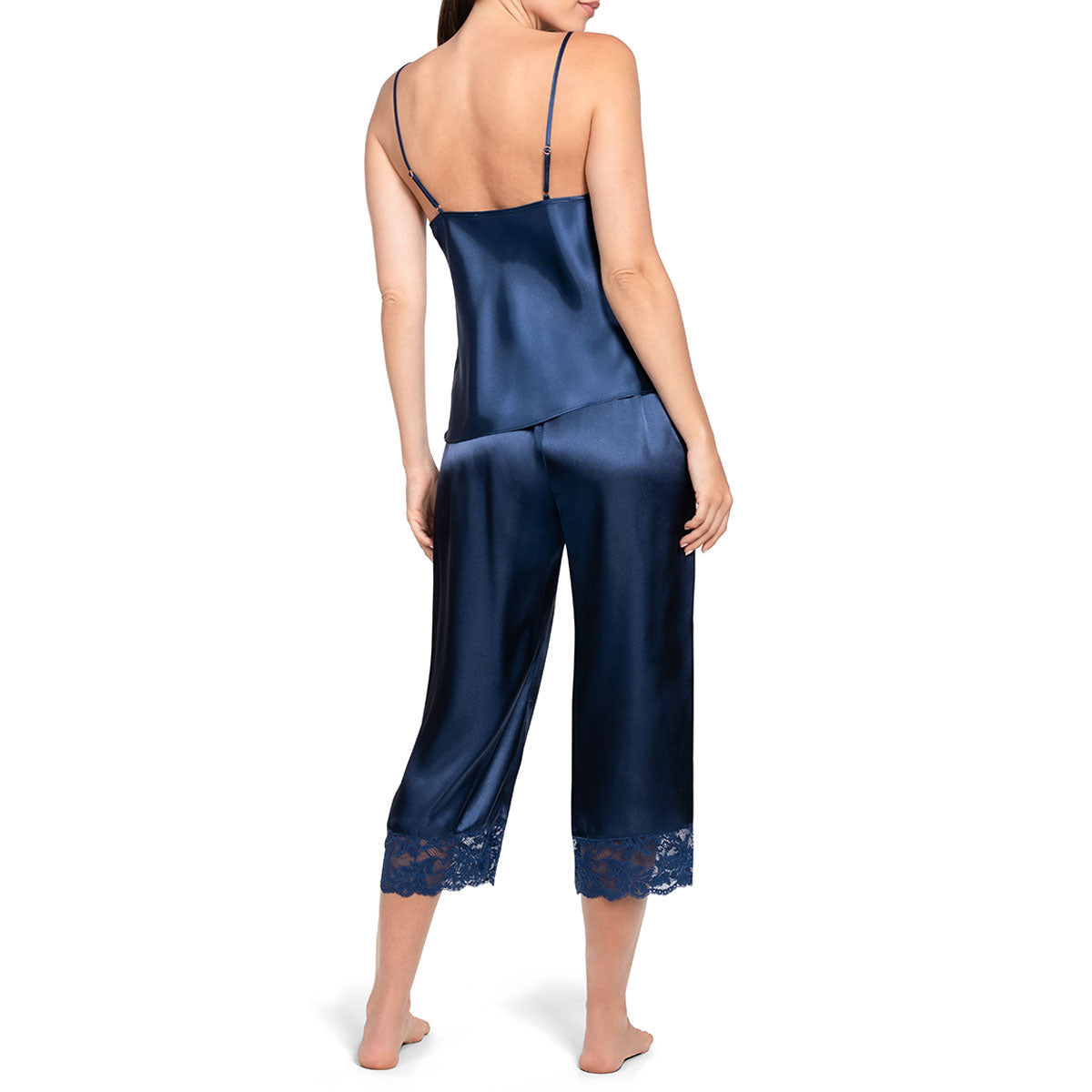 In Bloom by Jonquil Love Story Crop Pant Set in Navy Back View