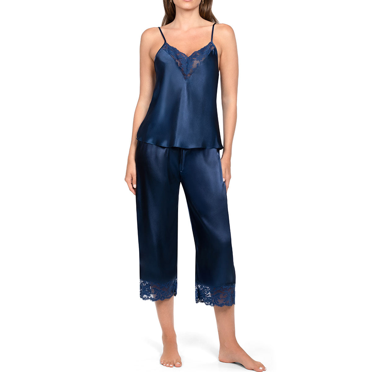 In Bloom by Jonquil Love Story Crop Pant Set in Navy Front View