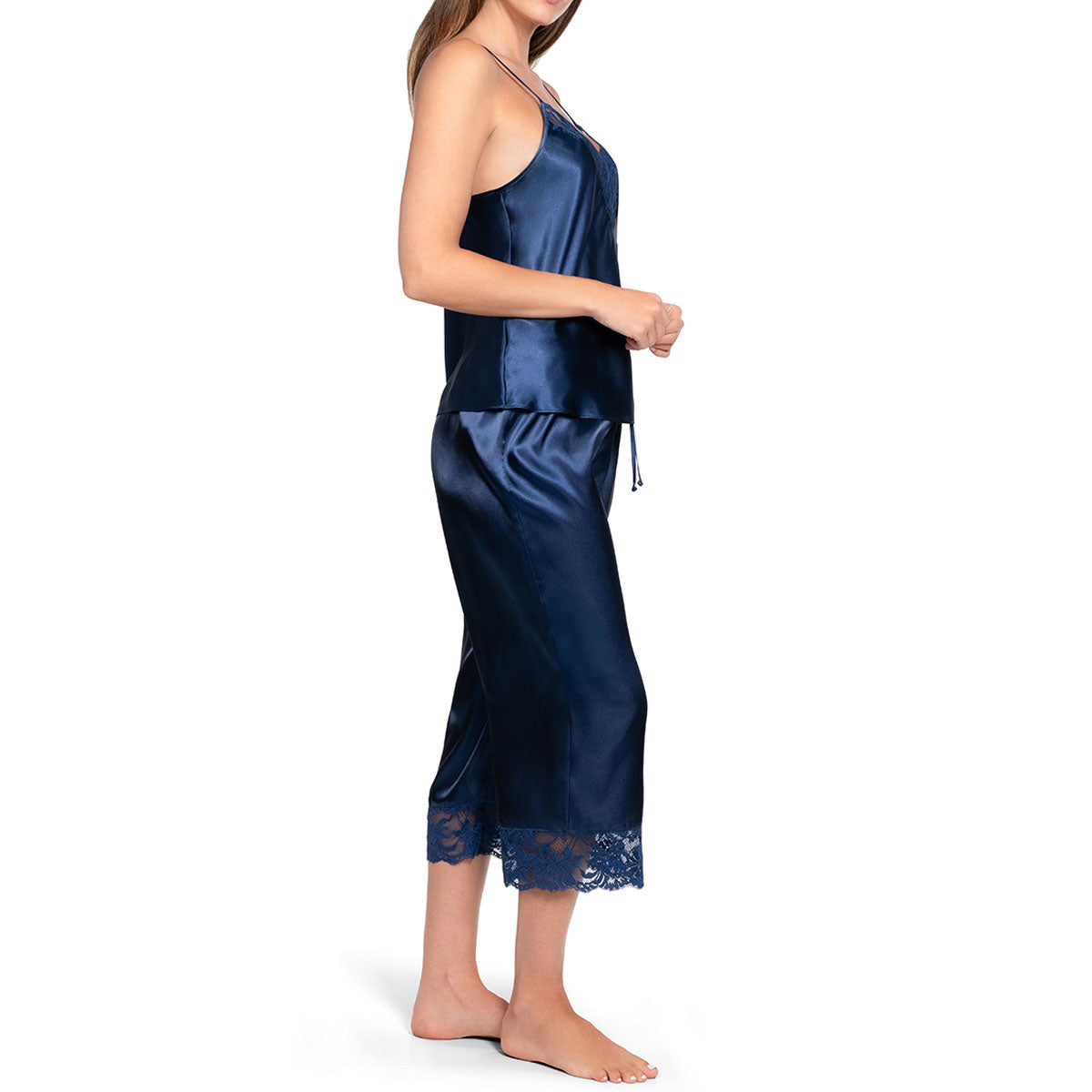 In Bloom by Jonquil Love Story Crop Pant Set in Navy Side View