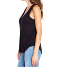 P.J. Salvage Textured Essentials Tank Top in Black Side View