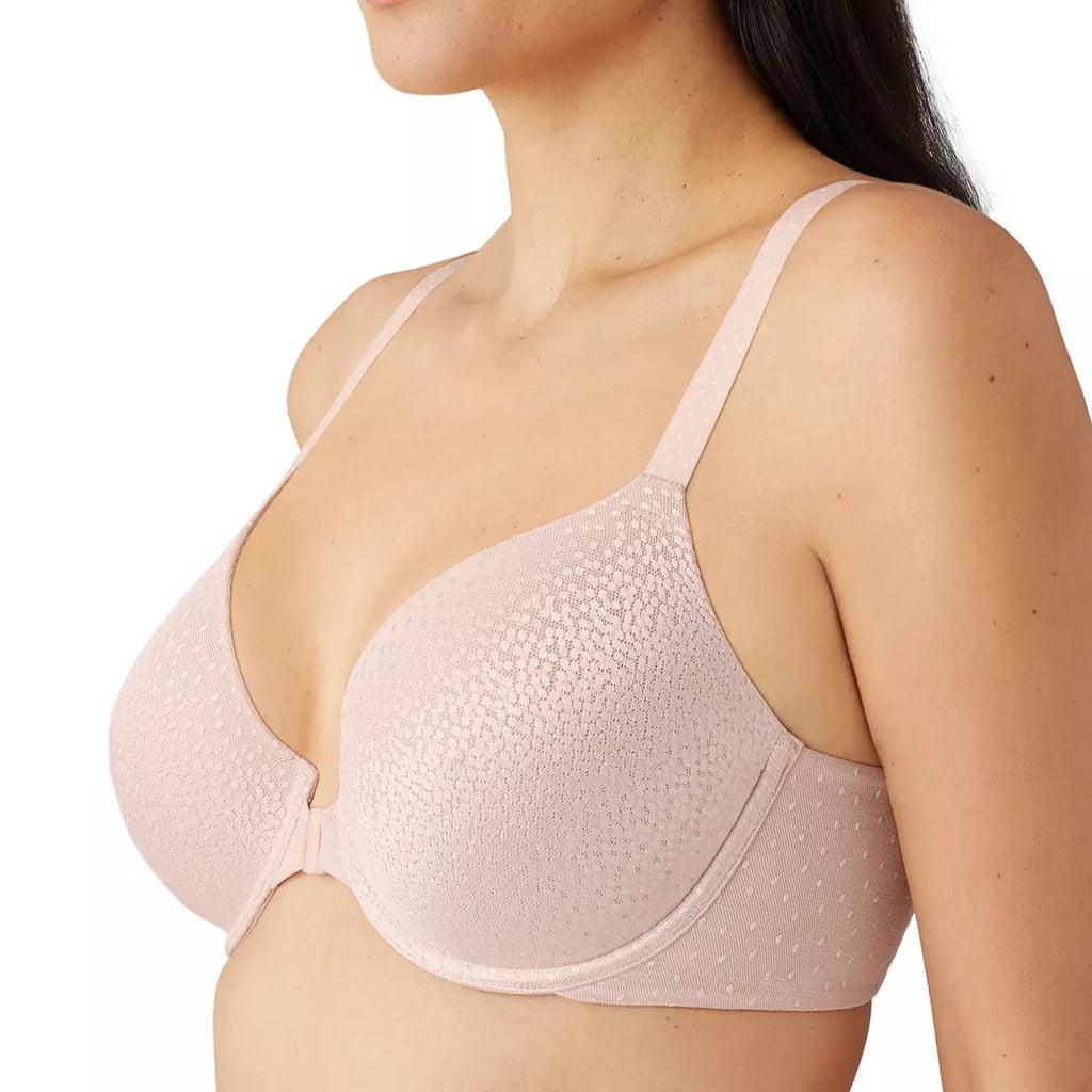 853403 Back Appeal Front Close Contour Bra By Wacoal | Rose Dust