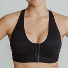 AO-036 Bianca Reclaim/Revive Front Closure Sport Bra | Black