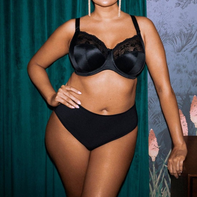 Morgan Stretch Banded Bra | Black