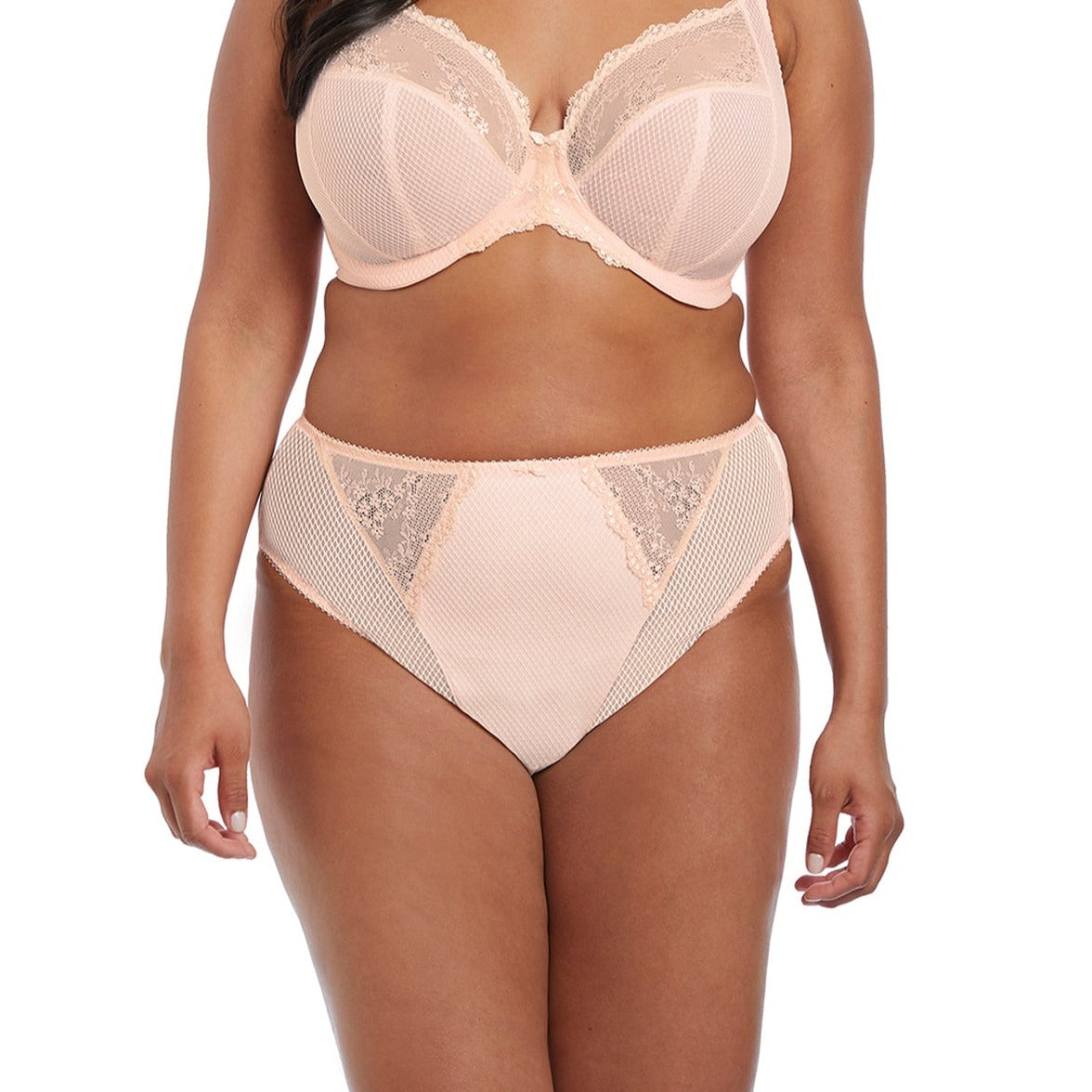 El4386BAK Charley High Leg Brief | Ballet Pink