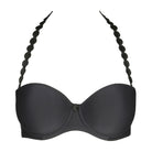 Tom strapless bra with seamless bandeau cup. The straight back has a wider elastic band that, in combination with the fabric, provides additional support. It can be worn strapless, halter neck or as a regular bra. Graphite is a soft dark-grey hue and a great alternative to black. Style: 0120828CHB