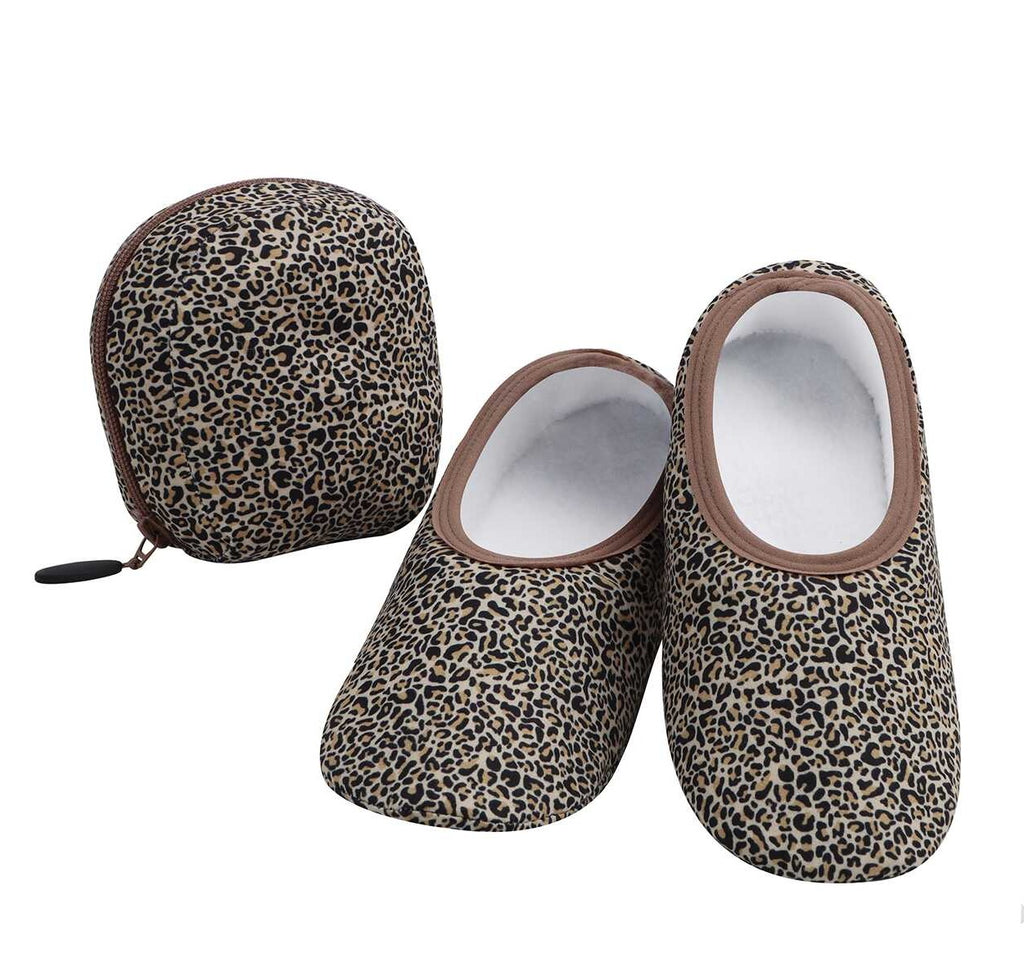 WTPS-LEOPD | Snoozies Skinnies Leopard Skinnies with Travel Pouch