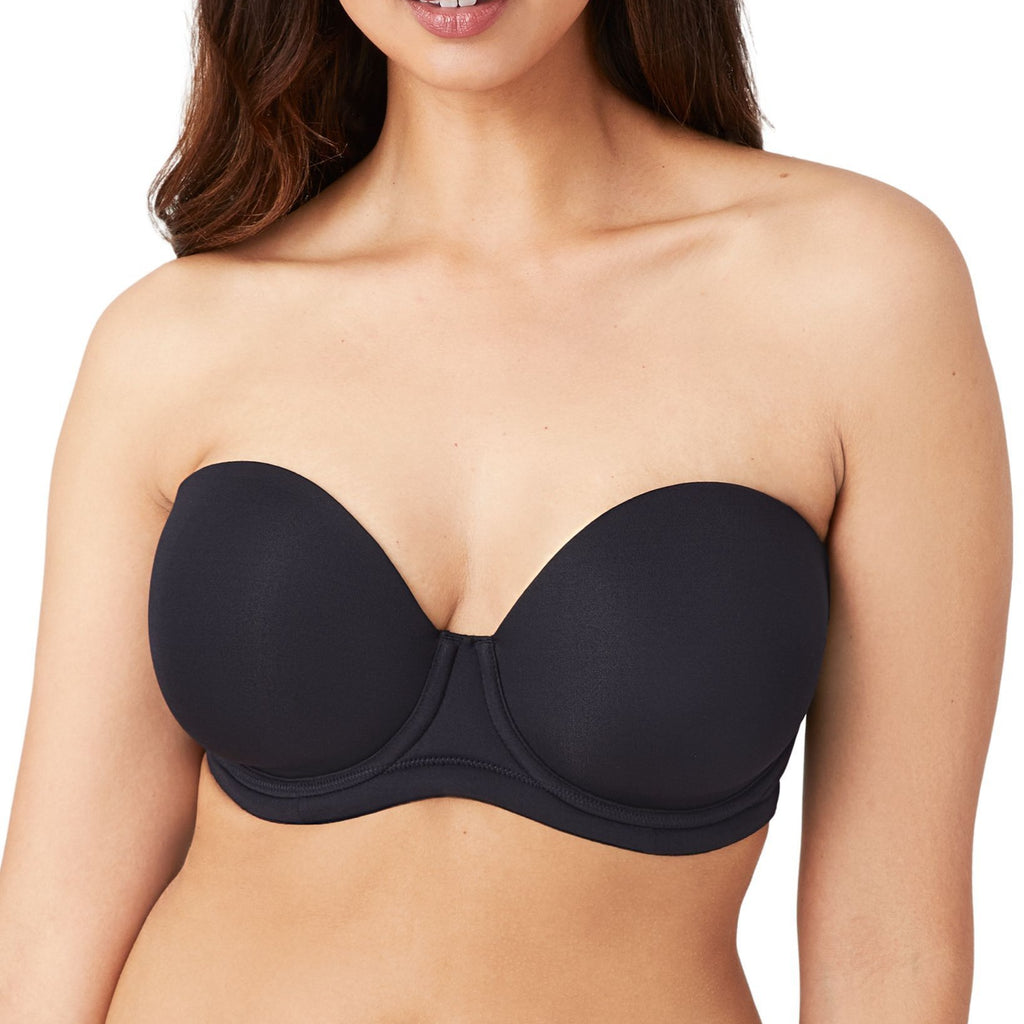 Red Carpet Strapless Full Busted Underwire Bra | Black