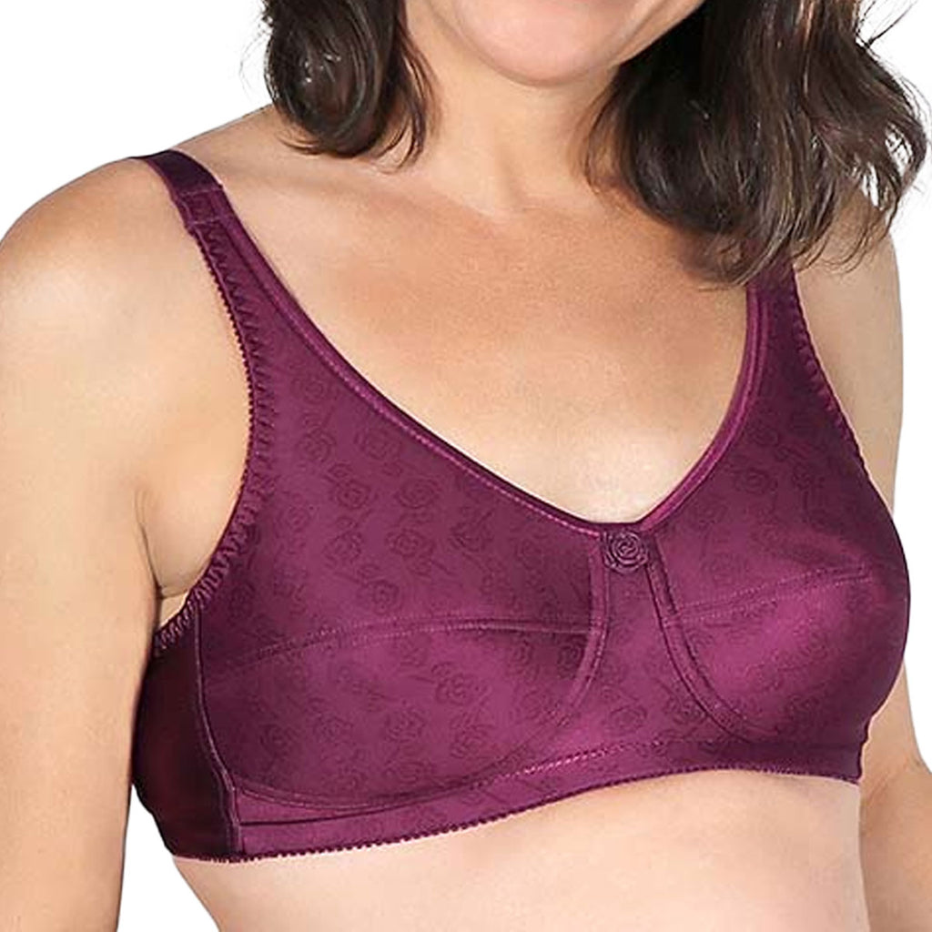 103 American Breast Care Rose Contour Pocketed Mastectomy Bra Maroon