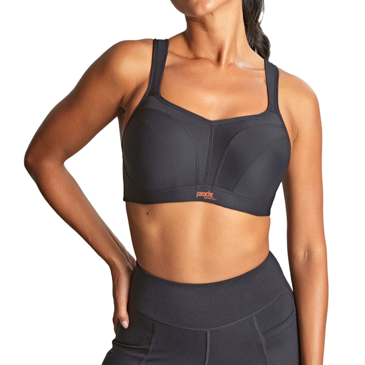 5021 Panache Power Wired Sports Bra | Black – Muse Intimates