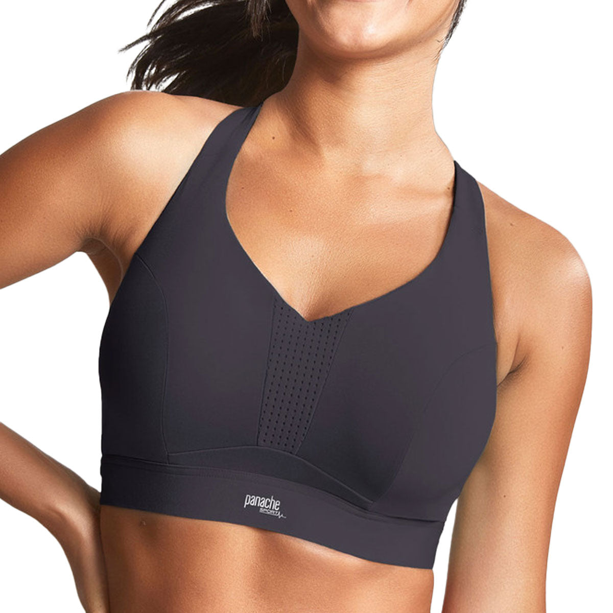 5024 Panache Ultra Perform Non Padded Wired Sports Bra Black