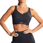 5022 Panache Ultra Perform Non Padded Wired Sports Bra Black