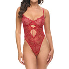 Oh La La Cheri Mariah Sheer Teddy in Cheri Girlitrude Red Front View