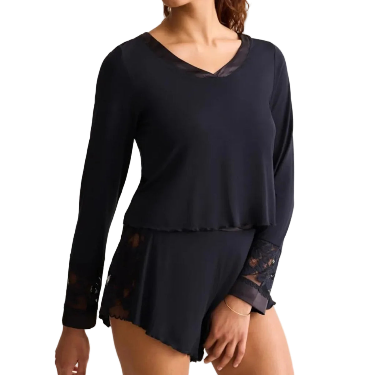 Fleur't Parisian Nights Short Set | Black – Muse Intimates