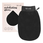 Kitsch Exfoliating Glove in Black Front View