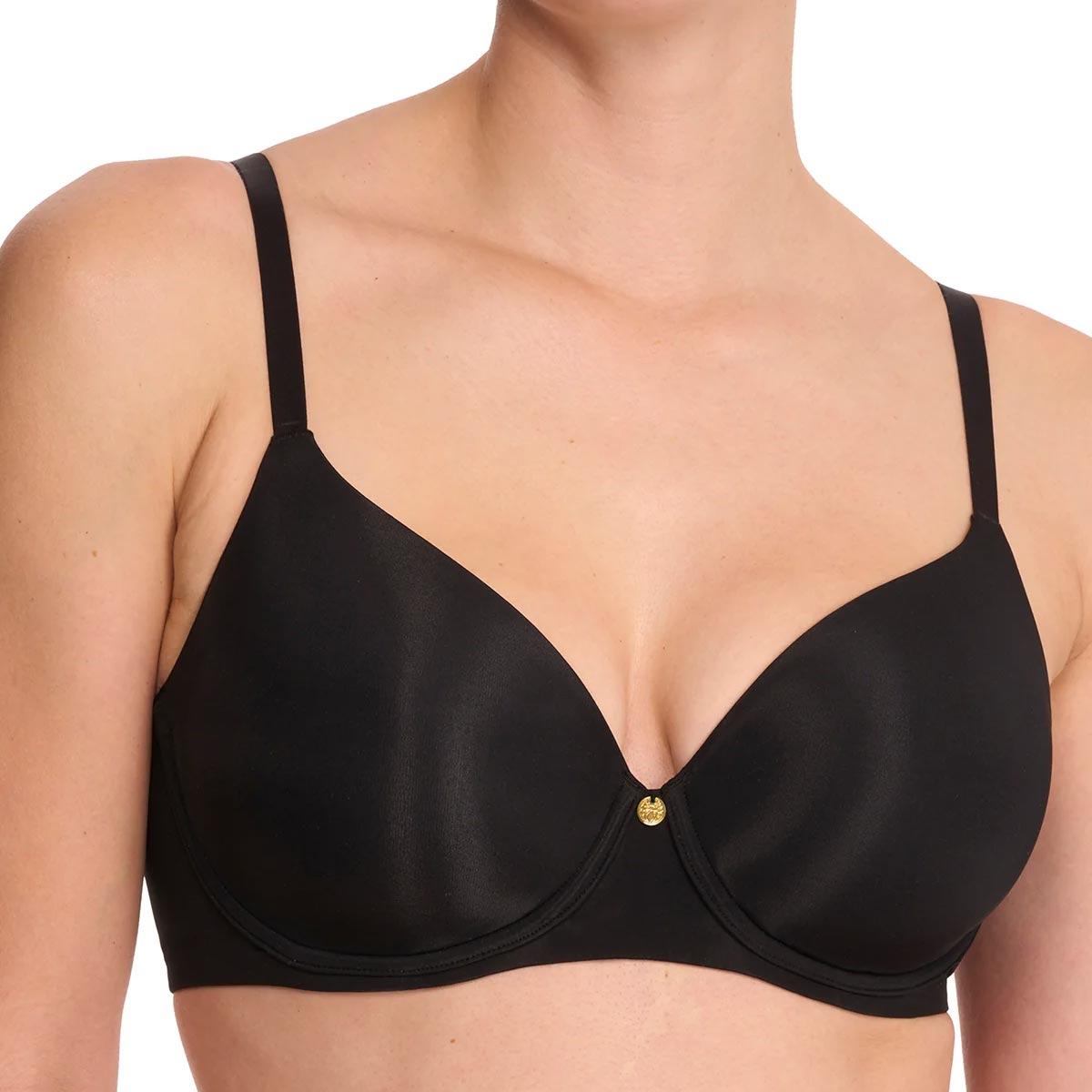 Natori Cloud Comfort Back Smoothing Black T-Shirt Bra