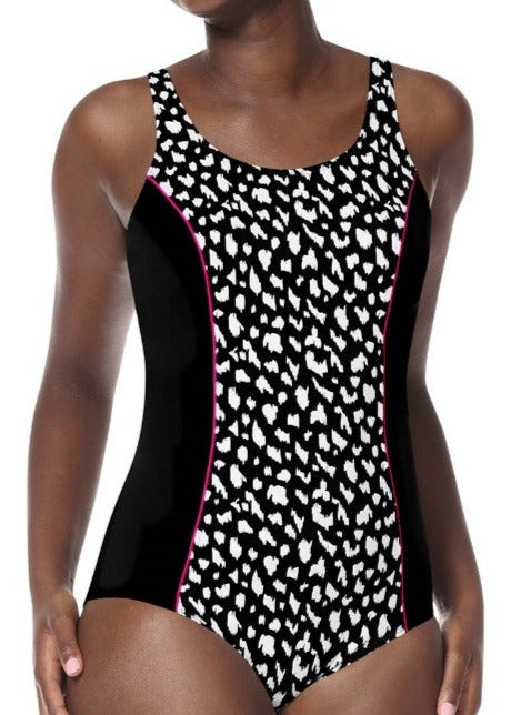 BIMEI One Piece Mastectomy Swimsuits for Women with Ruching