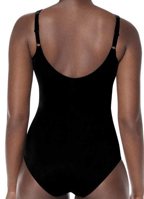 71656 Manila Full Bodice One Piece Mastectomy Swimsuit by Amoena | Black/White