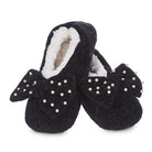 MZP06525-memoi-precious-pearls-chenille-bow-slippers-black-front