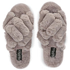 MZP08318-memoi-double-cross-plush-slippers-gray-front