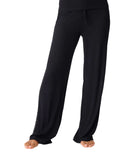 P.J. Salvage Lacey Basics Lounge Pants in Black Front View