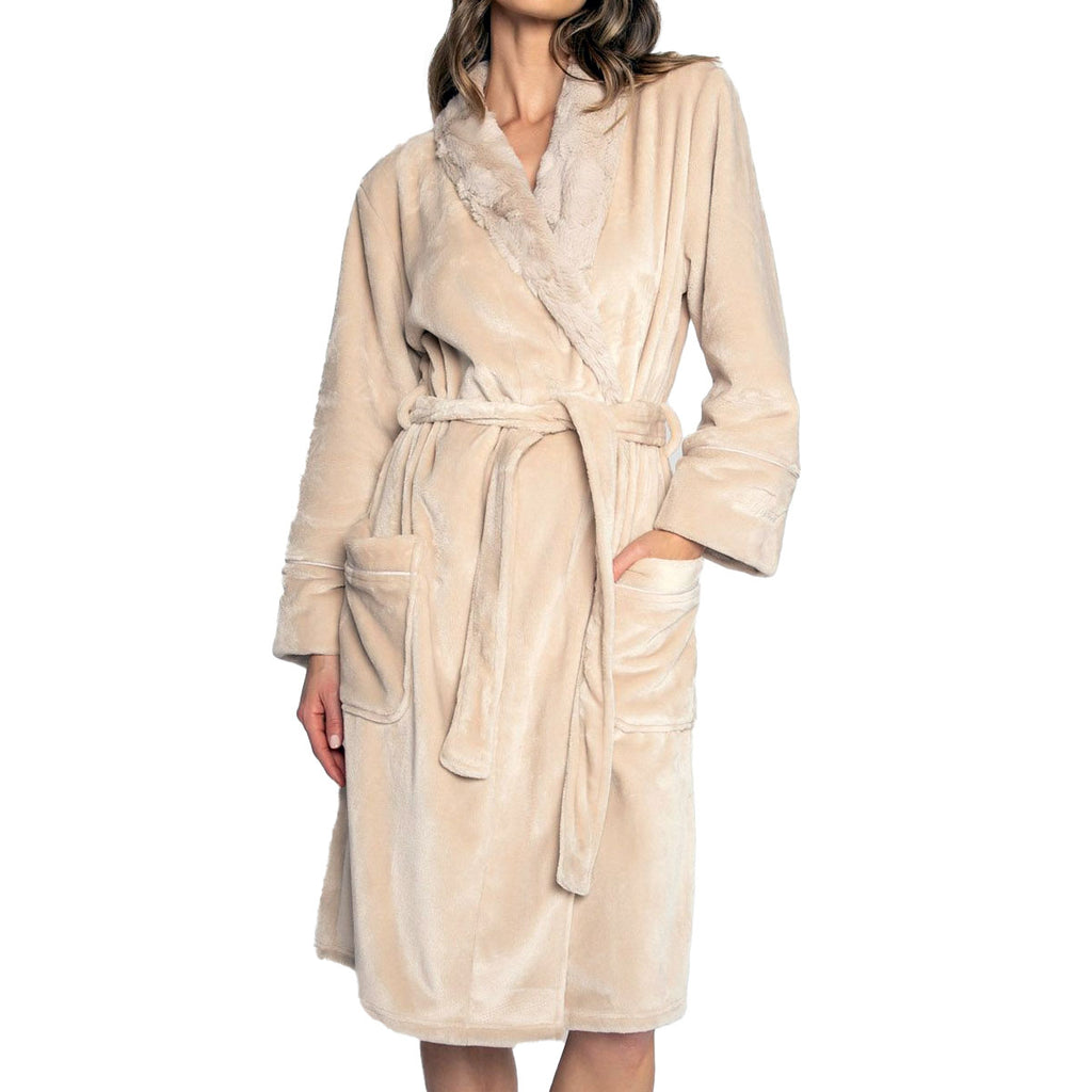 PJ Salvage Loved Luxe Plush Robe |  Champagne