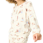 P.J. Salvage Ruff on the Range Flannel Long Sleeve Top in Natural Close Side View
