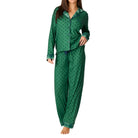 RZPYST1-pj-salvage-plaid-about-you-polka-dots-plaid-pajama-set-blue-green-front