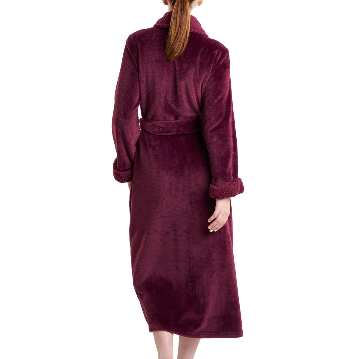 Natori Veste Morbida Sherpa In Poliestere 132 Cm - Verde Cipresso, Taglia M (Donna 10-12)