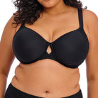 Elomi Nerina Underwire Moulded Spacer Bra in Black Front View