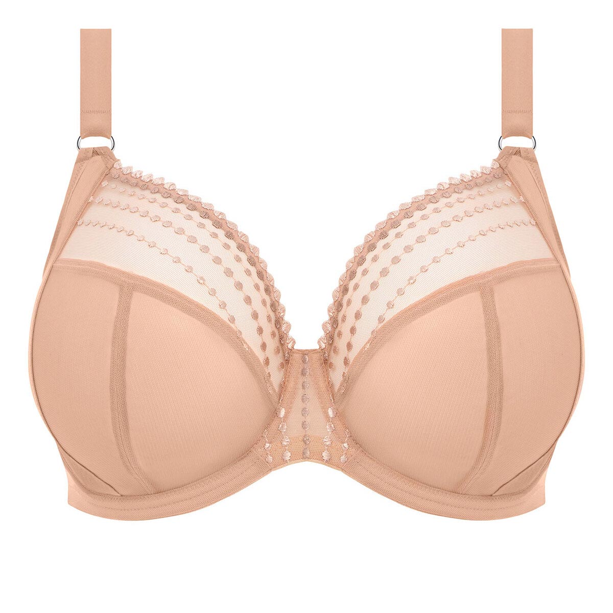 Elomi Matilda Undewire Plunge Bra Café Au Lait Beige