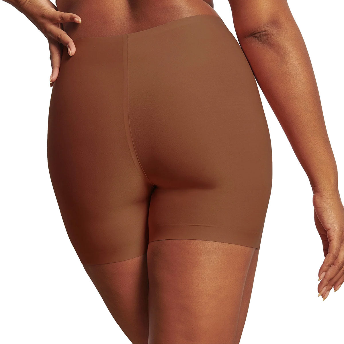 Evelyn Bobbie Longline Girlshorts in Clay Brown