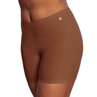 Evelyn Bobbie Longline Girlshorts in Clay Brown