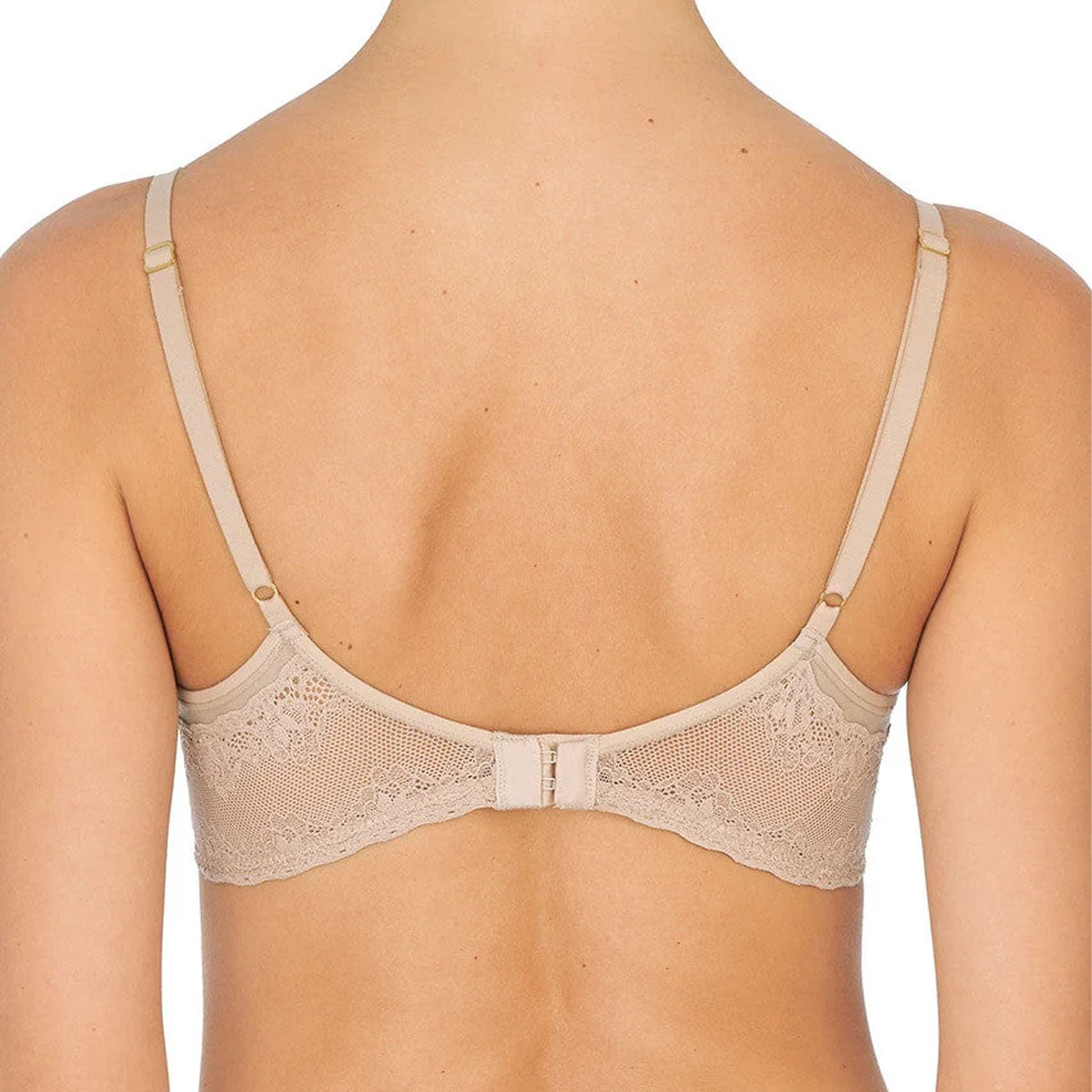 Natori Bliss Perfection Contour Underwire Bra in Cafe Beige Back View
