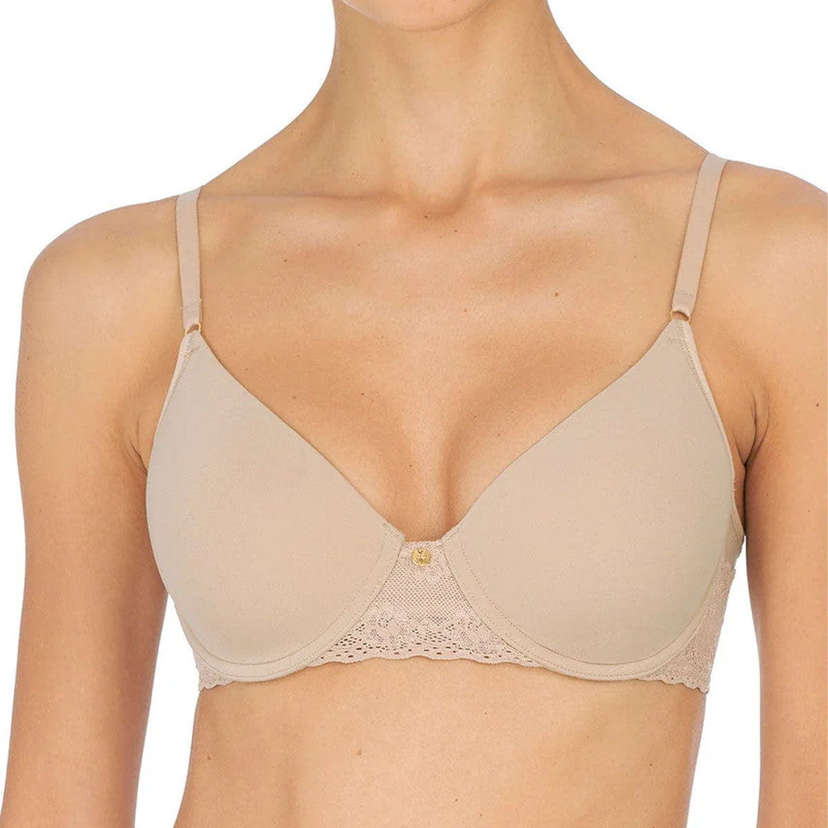 Natori Bliss Perfection Contour Underwire Bra in Cafe Beige Front View
