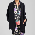 N. Natori Aura Solid Cardigan | Black