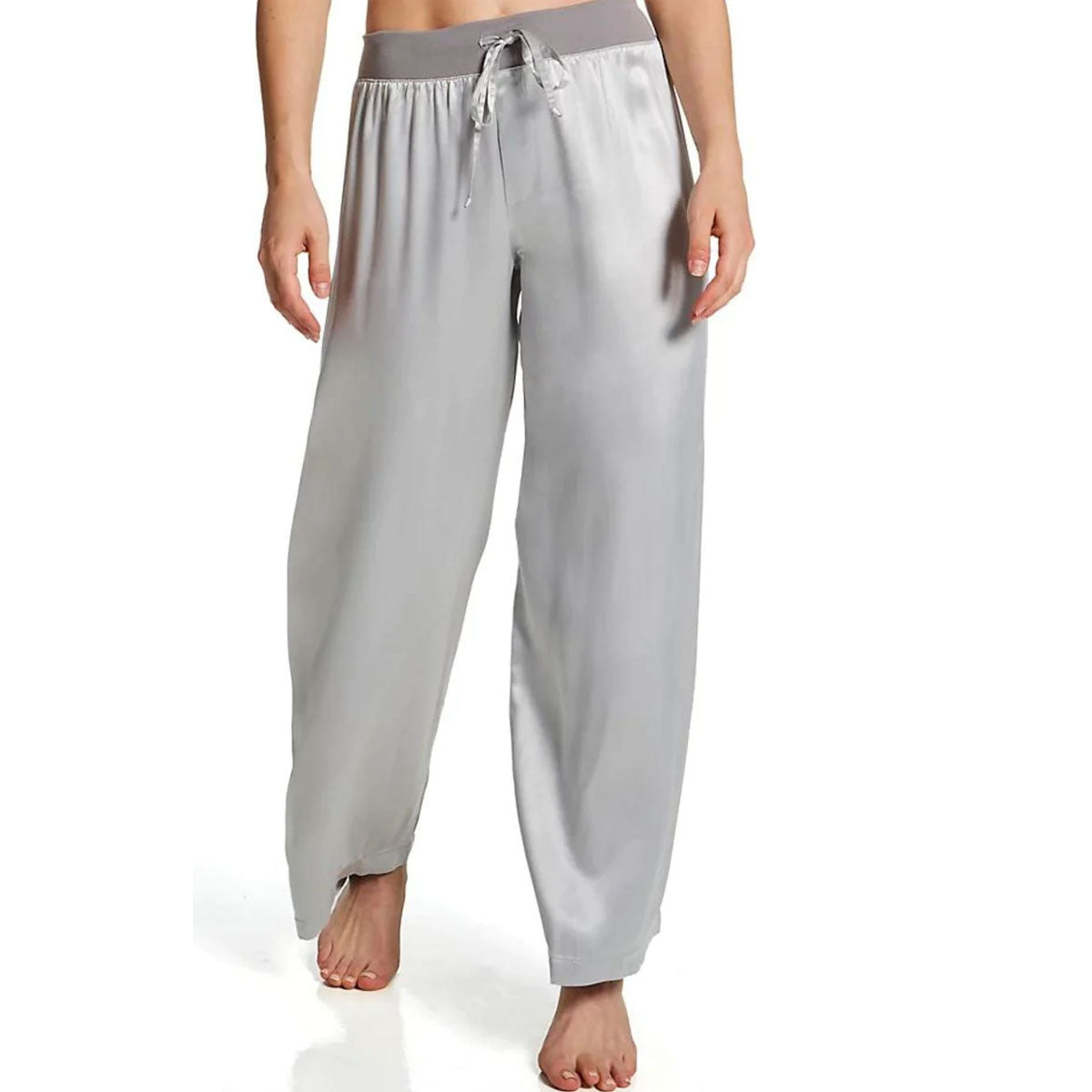 PJ Harlow Jolie Satin Lounge Pajama Pants Dark Silver Muse Intimates