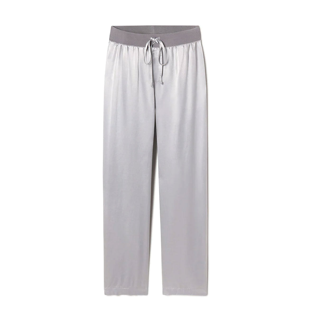 PJ Harlow Jolie Satin Lounge Pajama Pants | Dark Silver – Muse Intimates