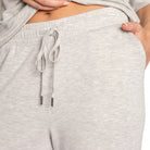 P.J. Salvage Jammie Essentials Lounge Pants in Heather Grey close View