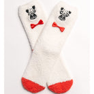 PJ Salvage Frenchie Bowtie Fun Socks Ivory 