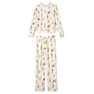 P.J. Salvage Ruff On the Range Flannel Pajama Set in Natural Ivory Stock View